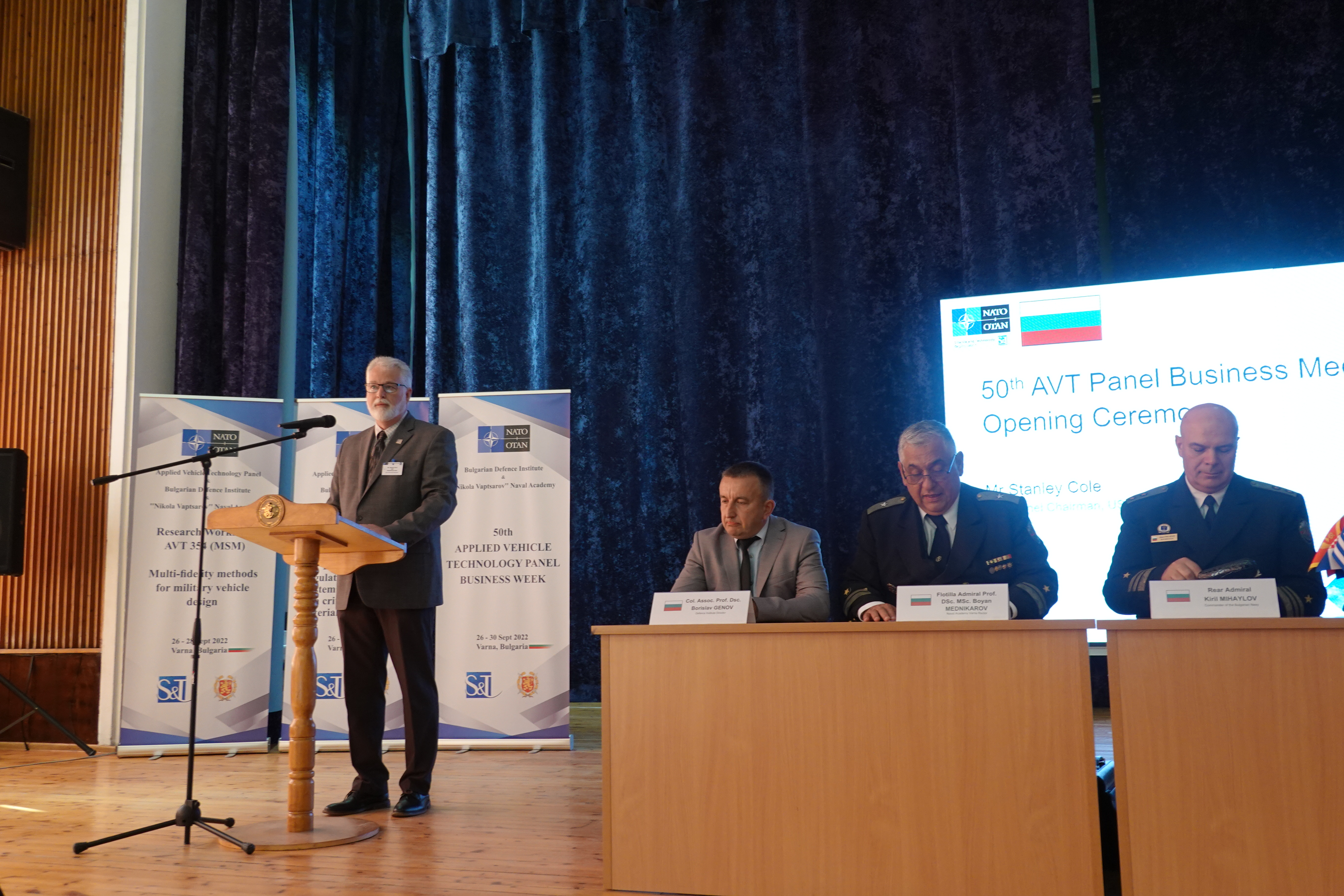 “Prof. Tzvetan Lazarov” Bulgarian Defence Institute  and “N.Y. Vaptsarov” Naval Academy  have organized and hosted 50th ‘Applied Vehicle Technology’ Panel Business Meeting
